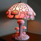 Artisan Mosaic Table Lamp Glass Resin Soft Warm Light Decorative Accent 220V