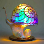 Artisan Mosaic Table Lamp Glass Resin Soft Warm Light Decorative Accent 220V