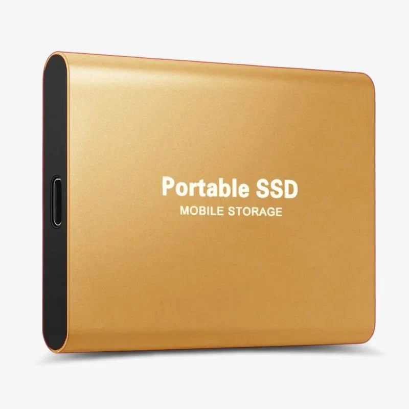 Aluminum Portable Solid State Drive USB-C External SSD Up to 16TB 1050MB/s Compatible with Windows Mac Android Gaming