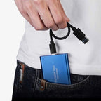 Aluminum Portable Solid State Drive USB-C External SSD Up to 16TB 1050MB/s Compatible with Windows Mac Android Gaming