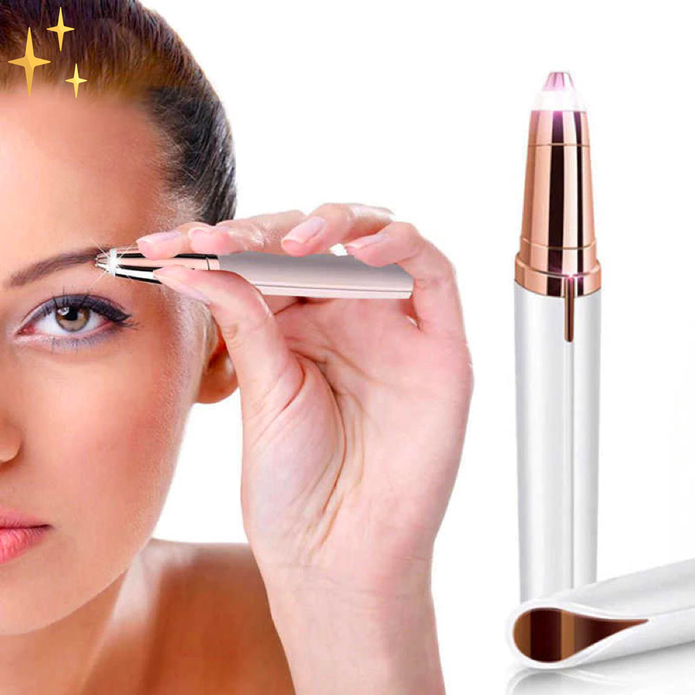 Eyebrow Trimmer and Epilator USB Rechargeable Pain-Free Precise Hair Removal for Face and Eyebrows