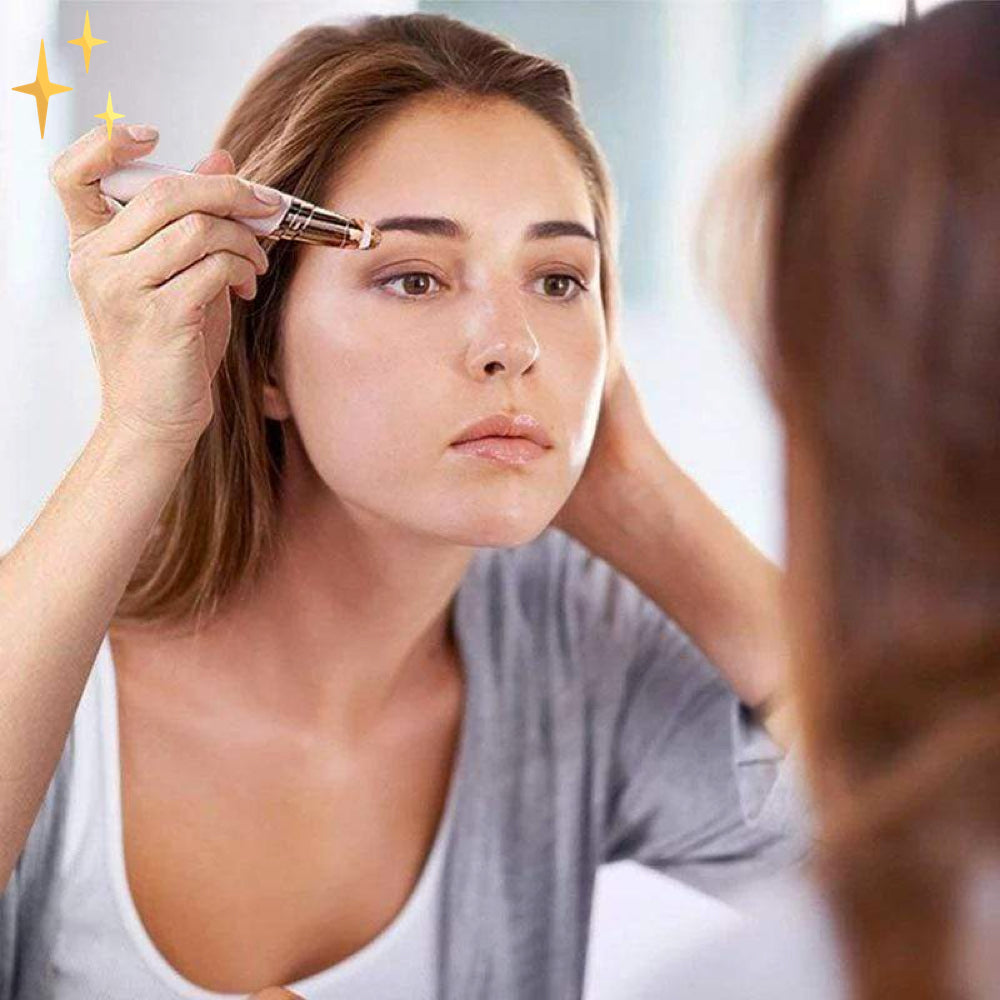 Eyebrow Trimmer and Epilator USB Rechargeable Pain-Free Precise Hair Removal for Face and Eyebrows