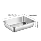 Stainless Steel Food Storage Containers Set 3/6 Pcs Durable Reusable Eco-Friendly Dishwasher Safe