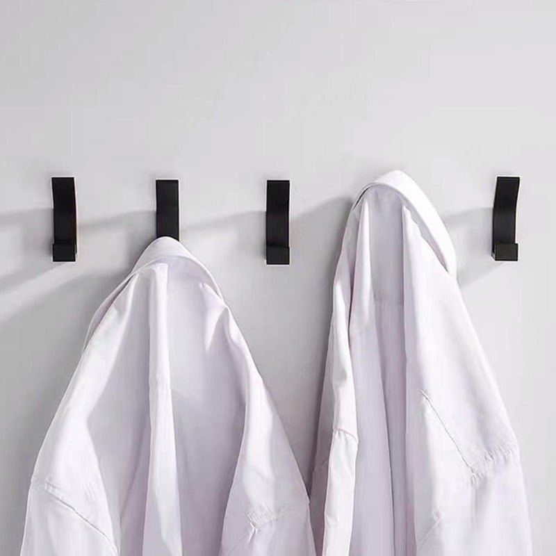 Aviro Aluminum Wall Hooks Black White Modern Decorative Coat Hooks Set of 3