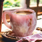 CrystalBrew Crystal Coffee Cup 350ml Mineral Glass for Hot and Cold Drinks