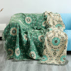 Reversible Cotton Sofa Cover Blanket Soft Durable Couch Throw Machine Washable Multiple Sizes