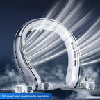 Portable Neck Air Conditioner Cooling Fan Rechargeable Leafless Personal Wearable Fan