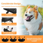 Wireless Dog Fence Collar with Adjustable Boundary and Training Modes Waterproof Receiver Multi-Dog Support