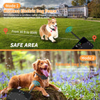 Wireless Dog Fence Collar with Adjustable Boundary and Training Modes Waterproof Receiver Multi-Dog Support