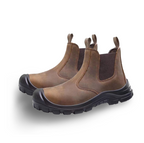 Orthopedic Work Ankle Boots Leather Safety Shoes Puncture Resistant Toe Cap Comfortable