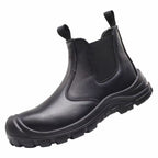 Orthopedic Work Ankle Boots Leather Safety Shoes Puncture Resistant Toe Cap Comfortable