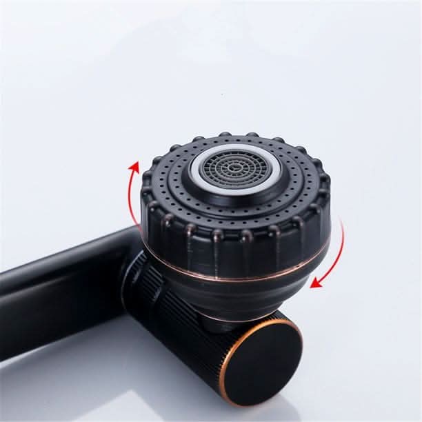 Flexible 360° Swiveling Faucet Extension with Spray Nozzle Stainless Steel 20cm Height 36.3cm Reach