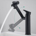 Flexible 360° Swiveling Faucet Extension with Spray Nozzle Stainless Steel 20cm Height 36.3cm Reach