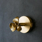 Golden Brass Wall Hooks Handmade Animal Head Design Decorative Coat Hooks for Home