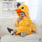 Fluffibear Baby Animal Overall Soft Cotton Fluffy Lining Zipper Access Sizes 0-4 Years