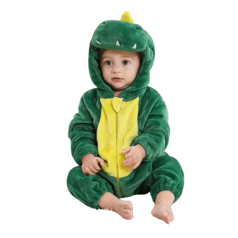 Fluffibear Baby Animal Overall Soft Cotton Fluffy Lining Zipper Access Sizes 0-4 Years