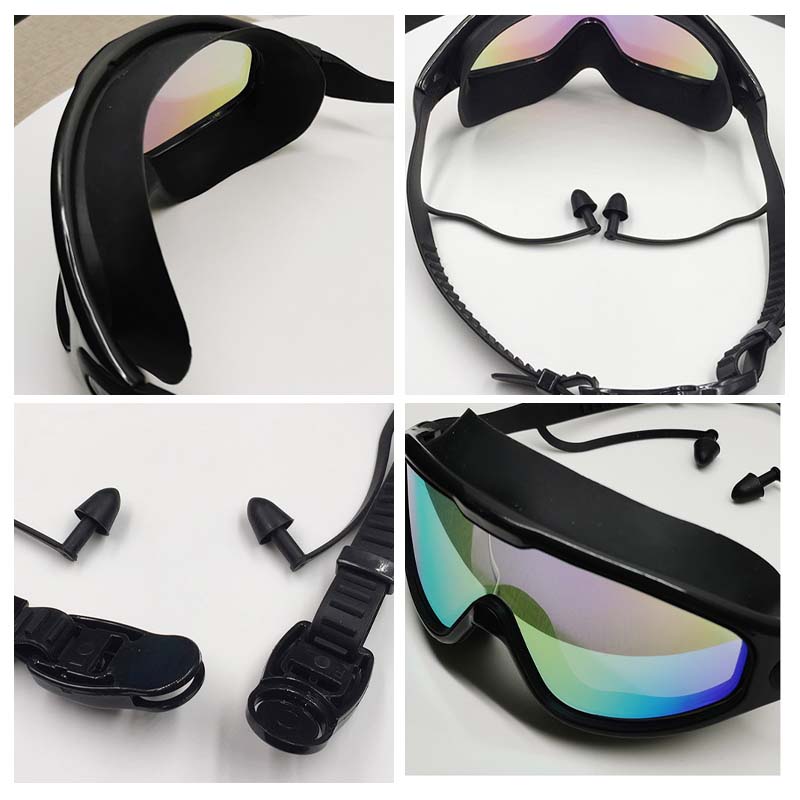 Anti Fog Swim Goggles Unisex Silicone Comfortable Fit Wide Angle Clear Vision