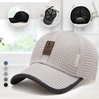 Summer Outdoor Baseball Cap Breathable Mesh Adjustable Quick-Dry Lightweight UV Protection