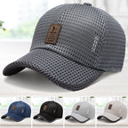 Summer Outdoor Baseball Cap Breathable Mesh Adjustable Quick-Dry Lightweight UV Protection