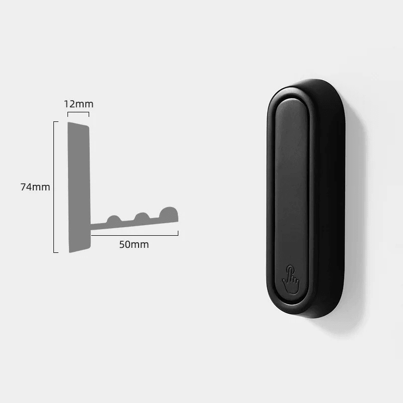 Harrow Folding Wall Hooks Full Metal Minimalist Space-Saving Coat and Bag Hangers