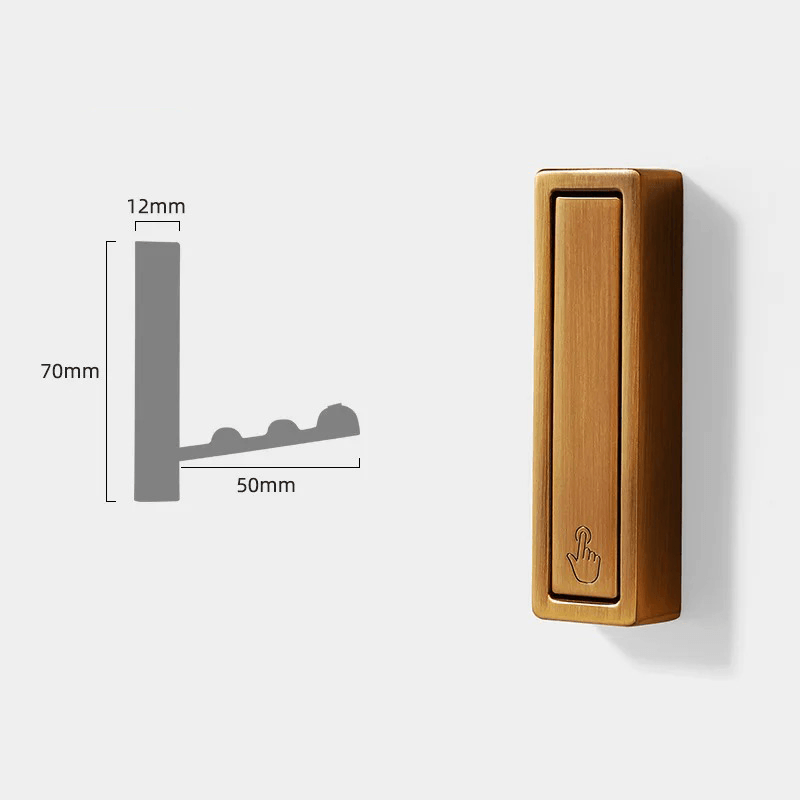 Harrow Folding Wall Hooks Full Metal Minimalist Space-Saving Coat and Bag Hangers