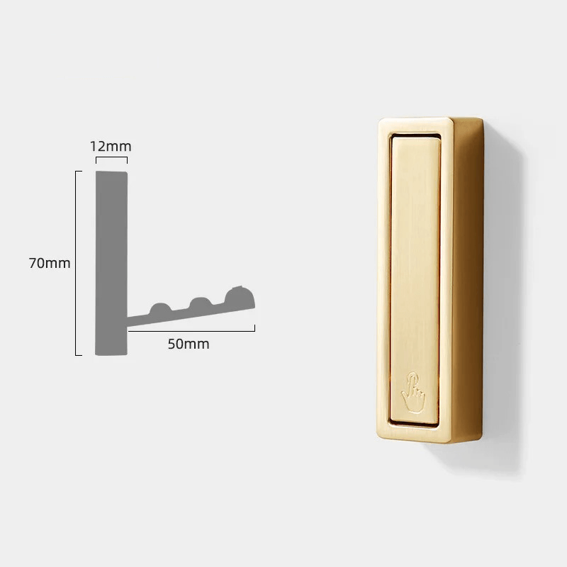 Harrow Folding Wall Hooks Full Metal Minimalist Space-Saving Coat and Bag Hangers
