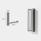 Harrow Folding Wall Hooks Full Metal Minimalist Space-Saving Coat and Bag Hangers