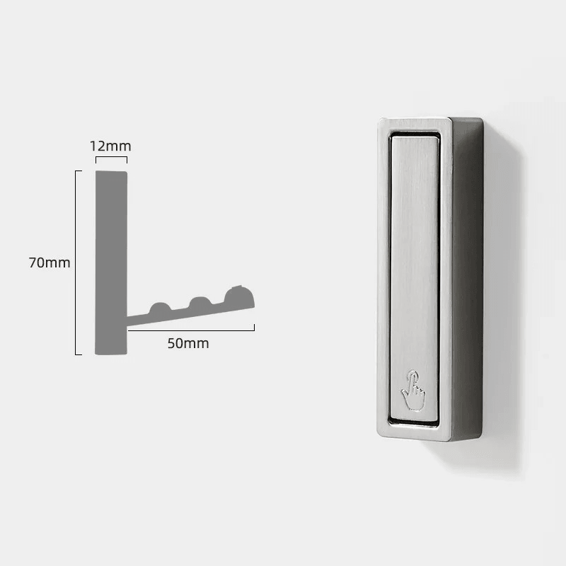 Harrow Folding Wall Hooks Full Metal Minimalist Space-Saving Coat and Bag Hangers