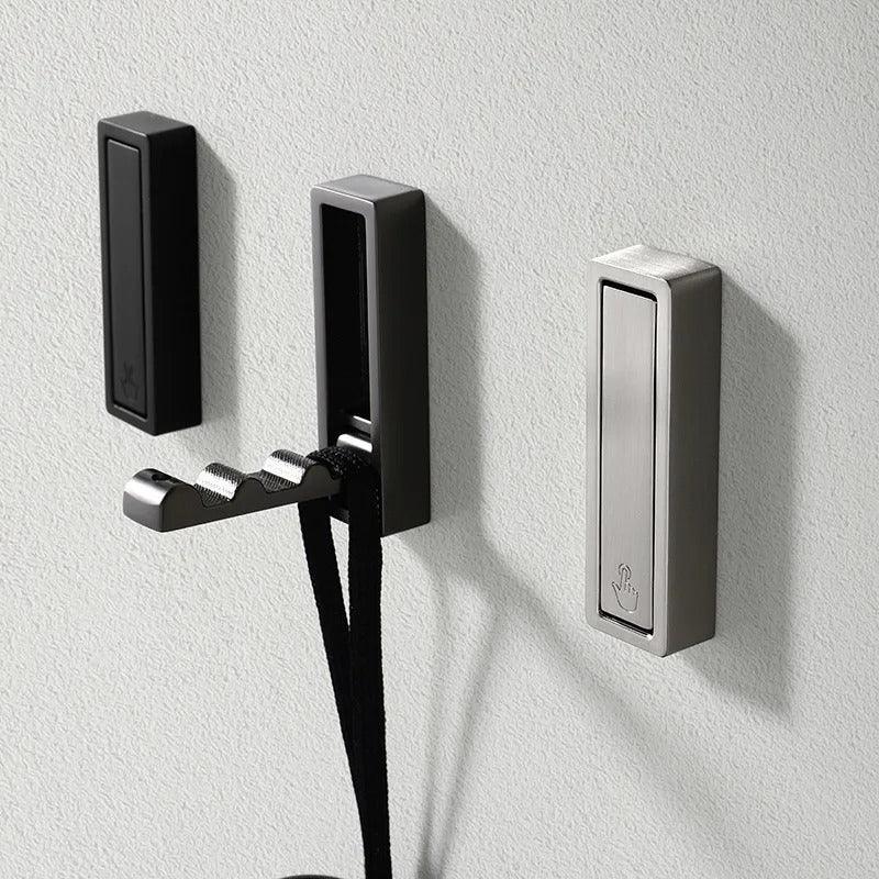 Harrow Folding Wall Hooks Full Metal Minimalist Space-Saving Coat and Bag Hangers