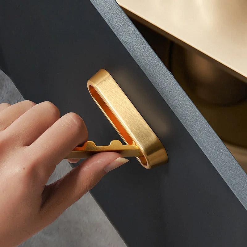 Harrow Folding Wall Hooks Full Metal Minimalist Space-Saving Coat and Bag Hangers