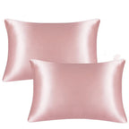 Glossnight Satin Pillowcase for Hair and Skin Care Smooth Polyester Fiber Soft Sleep Surface
