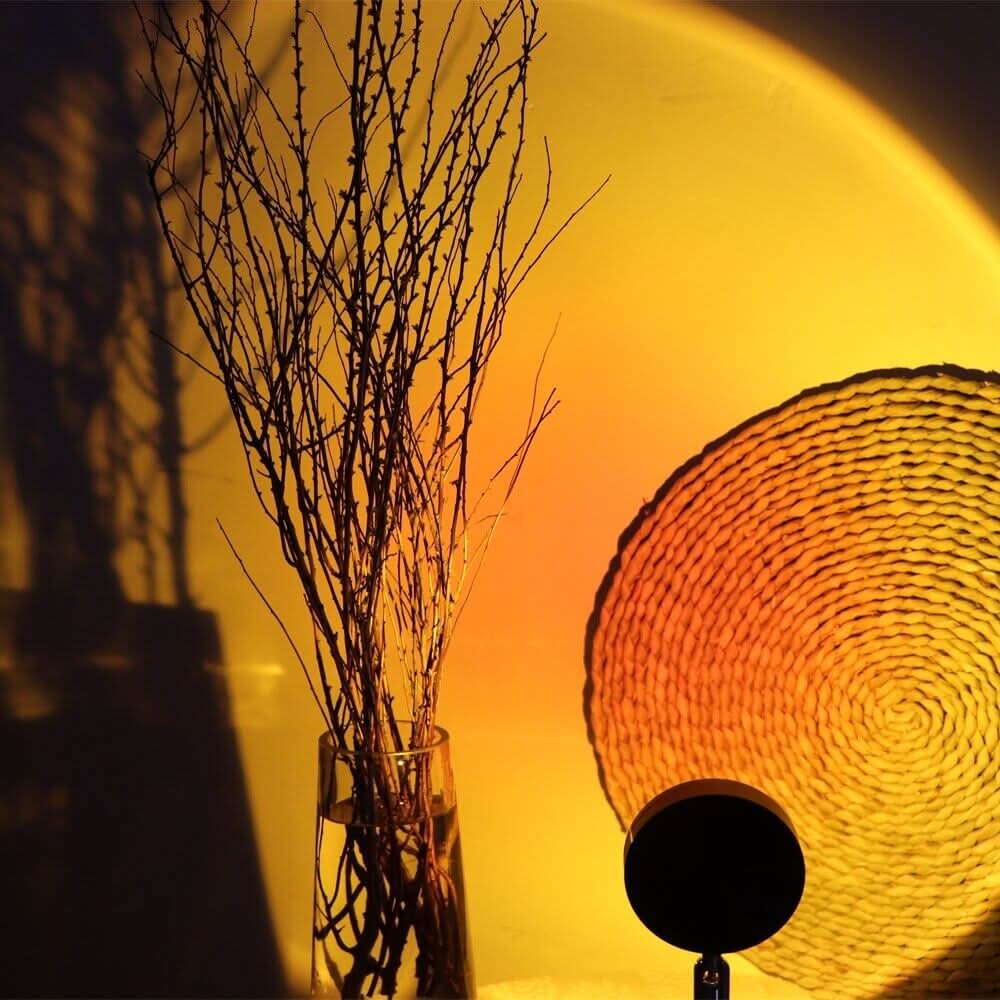 Sunset Projection Lamp LED Ambient Light with 16 Colors and Adjustable 180° Rotatable Head USB Powered