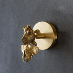 Golden Brass Wall Hooks Handmade Animal Head Design Decorative Coat Hooks for Home