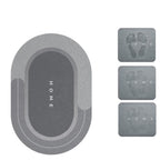 Super Absorbent Non-Slip Bath Mat Fast Drying Mold Resistant Bathroom Rug Durable Design