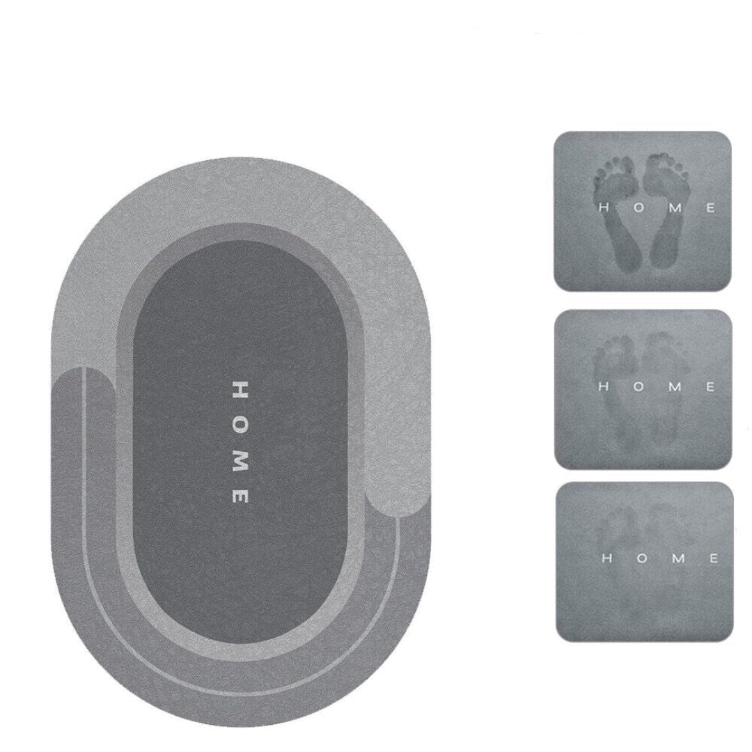 Super Absorbent Non-Slip Bath Mat Fast Drying Mold Resistant Bathroom Rug Durable Design
