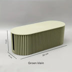 Ordoca Cable Box Desk Organizer White Plastic Cable Management Storage 30x11x13 cm