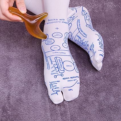 Acupressure Foot Socks Cotton Stimulate Reflexology Points for Natural Body Recovery and Comfort