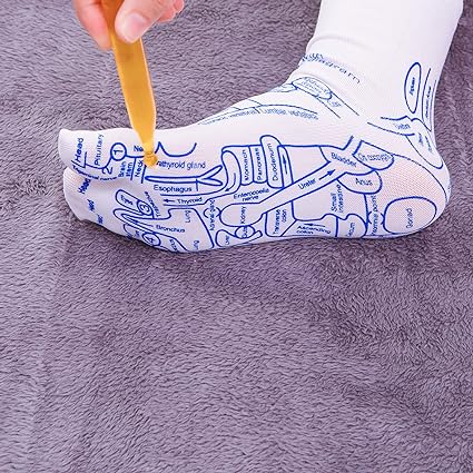 Acupressure Foot Socks Cotton Stimulate Reflexology Points for Natural Body Recovery and Comfort