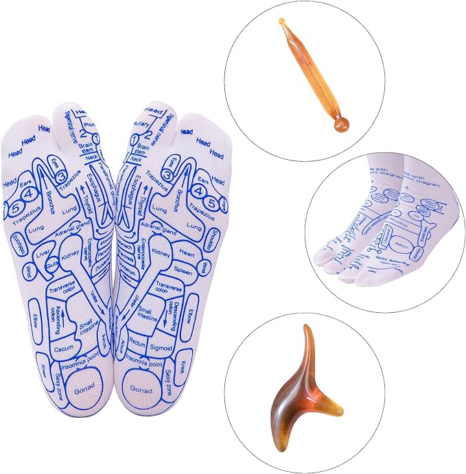 Acupressure Foot Socks Cotton Stimulate Reflexology Points for Natural Body Recovery and Comfort