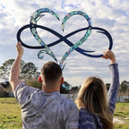 Infinity Heart Wall Decor Iron Sculpture Symbol of Eternal Love Handmade Metal Wall Art