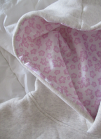 Floral Embroidered Fleece Hoodie Soft Cozy Warm Casual Pullover Sweatshirt
