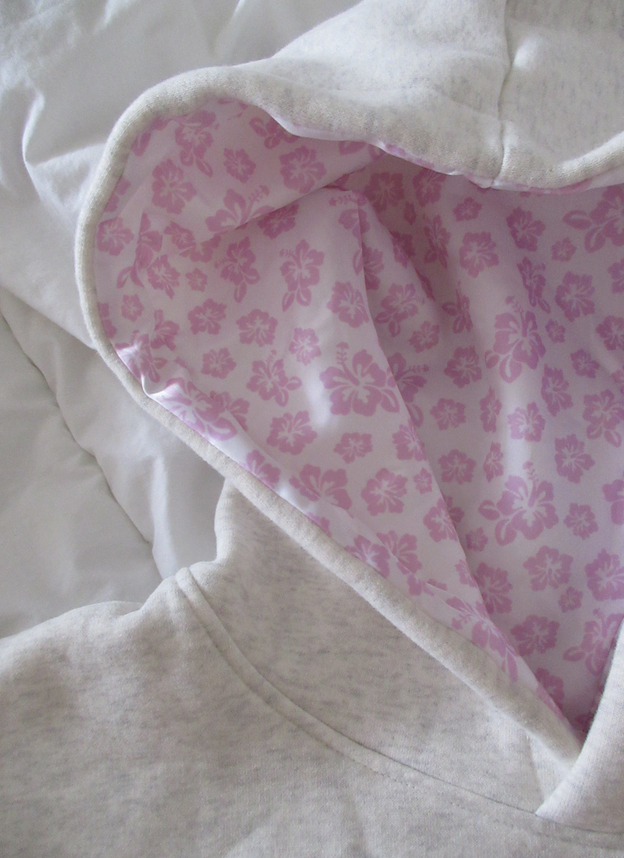 Floral Embroidered Fleece Hoodie Soft Cozy Warm Casual Pullover Sweatshirt