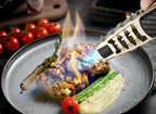 Adjustable Blue Flame Torch Lighter Refillable Butane Windproof for Kitchen Outdoor Use