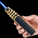 Adjustable Blue Flame Torch Lighter Refillable Butane Windproof for Kitchen Outdoor Use