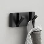 Stainless Steel Foldable Wall Hooks Space-Saving Collapsible Hook Strip for Bathroom and Living Spaces