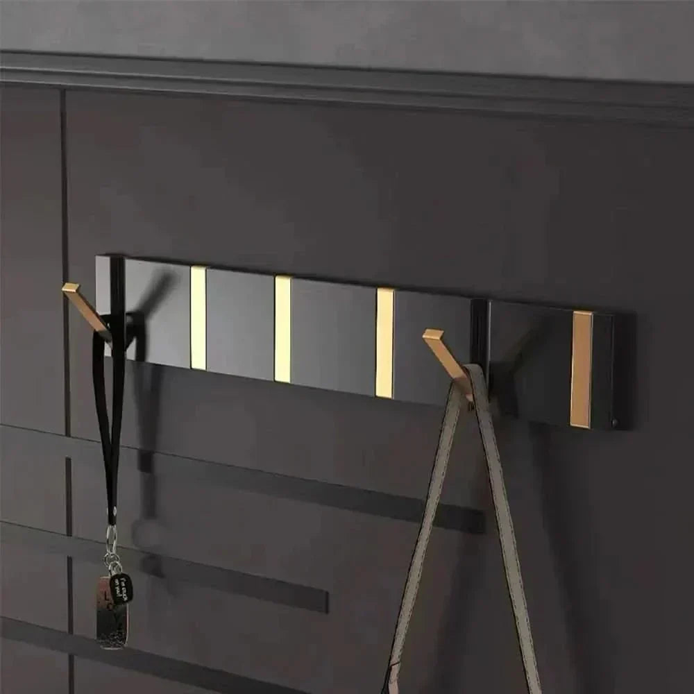 Stainless Steel Foldable Wall Hooks Space-Saving Collapsible Hook Strip for Bathroom and Living Spaces