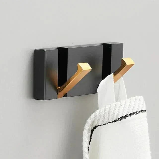 Stainless Steel Foldable Wall Hooks Space-Saving Collapsible Hook Strip for Bathroom and Living Spaces
