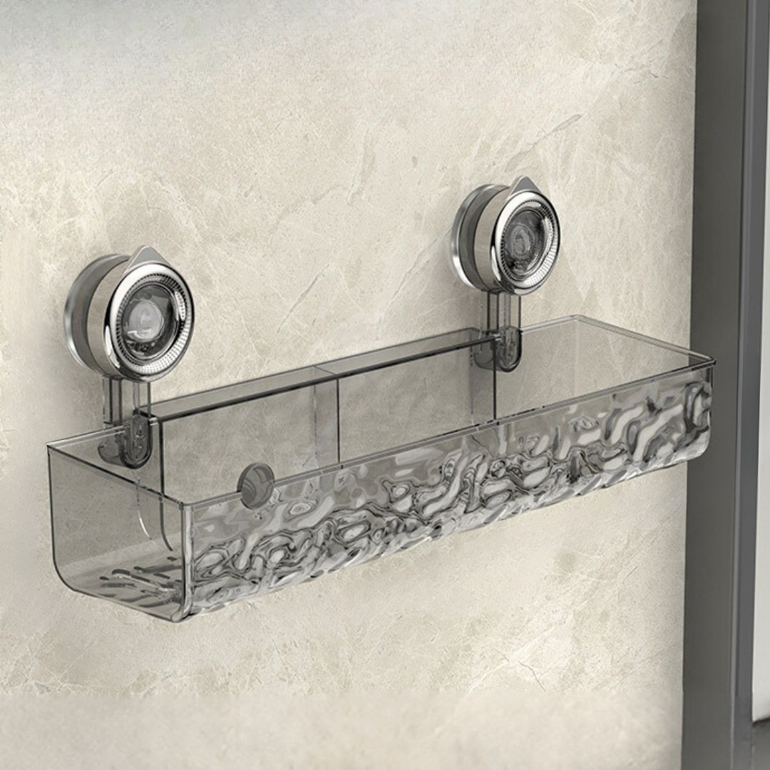 Corner Shower Caddy with Suction Cups Two-Tier Waterproof Bathroom Shelf Organizer
