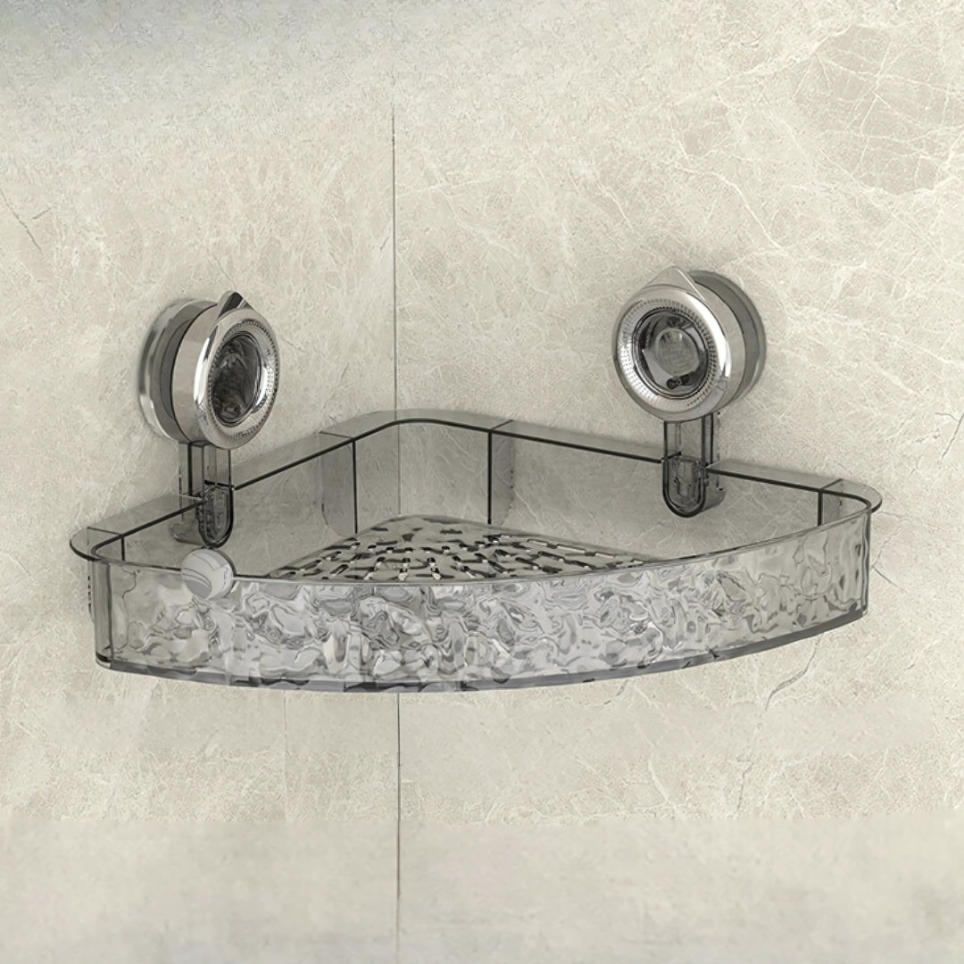 Corner Shower Caddy with Suction Cups Two-Tier Waterproof Bathroom Shelf Organizer