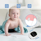Wireless Bedwetting Alarm for Kids with Vibration Sensor and Remote Receiver White